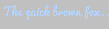 Image with Font Color B3D4FC and Background Color C0C0C0